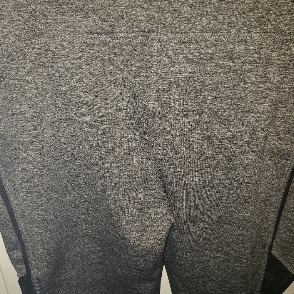 S2 1x grey sheer mesh inset athletic yoga leggings - Picture 11 of 13